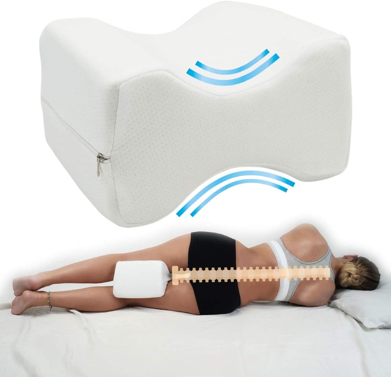 2 x Cuscino Benessere Gambe in Memory Foam