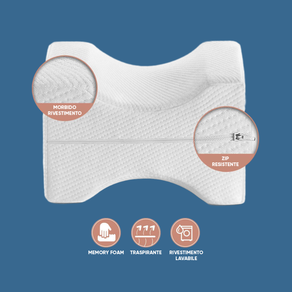 2 x Cuscino Benessere Gambe in Memory Foam
